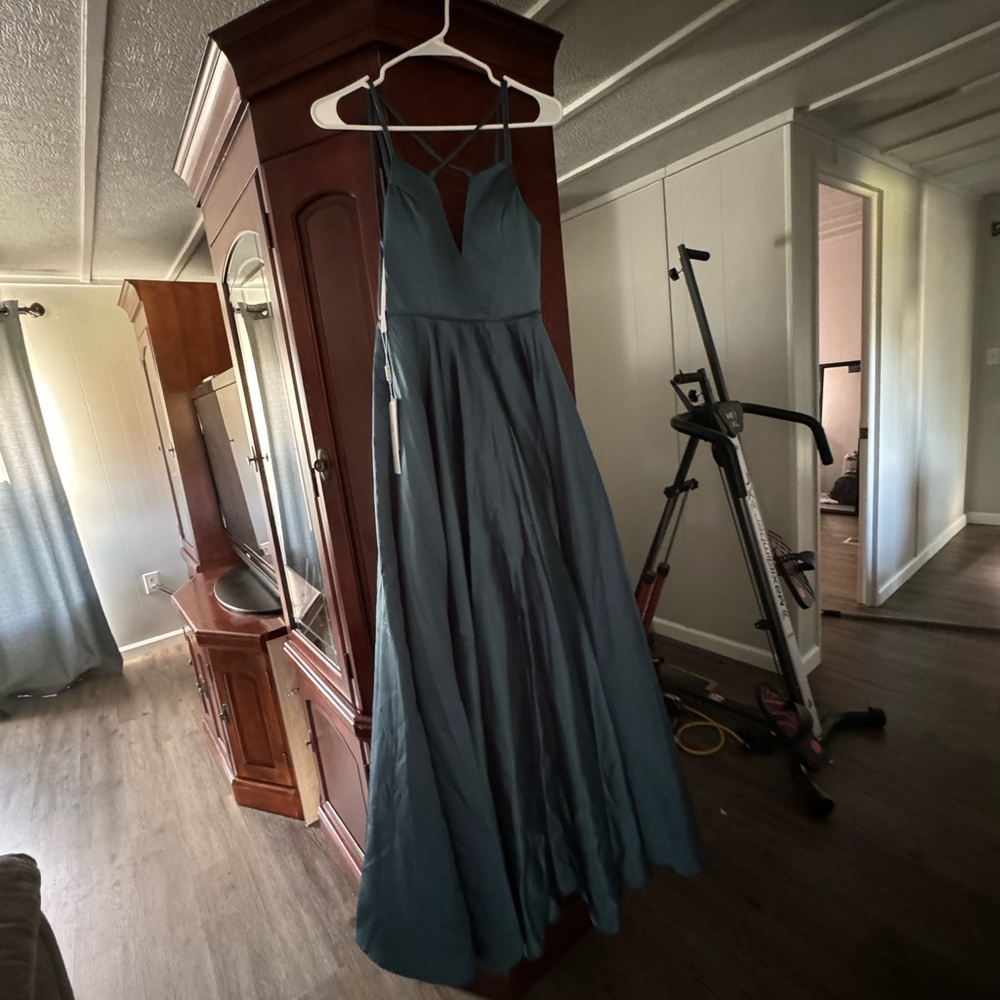 Teal JJs House Prom Dress